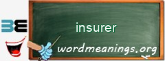 WordMeaning blackboard for insurer